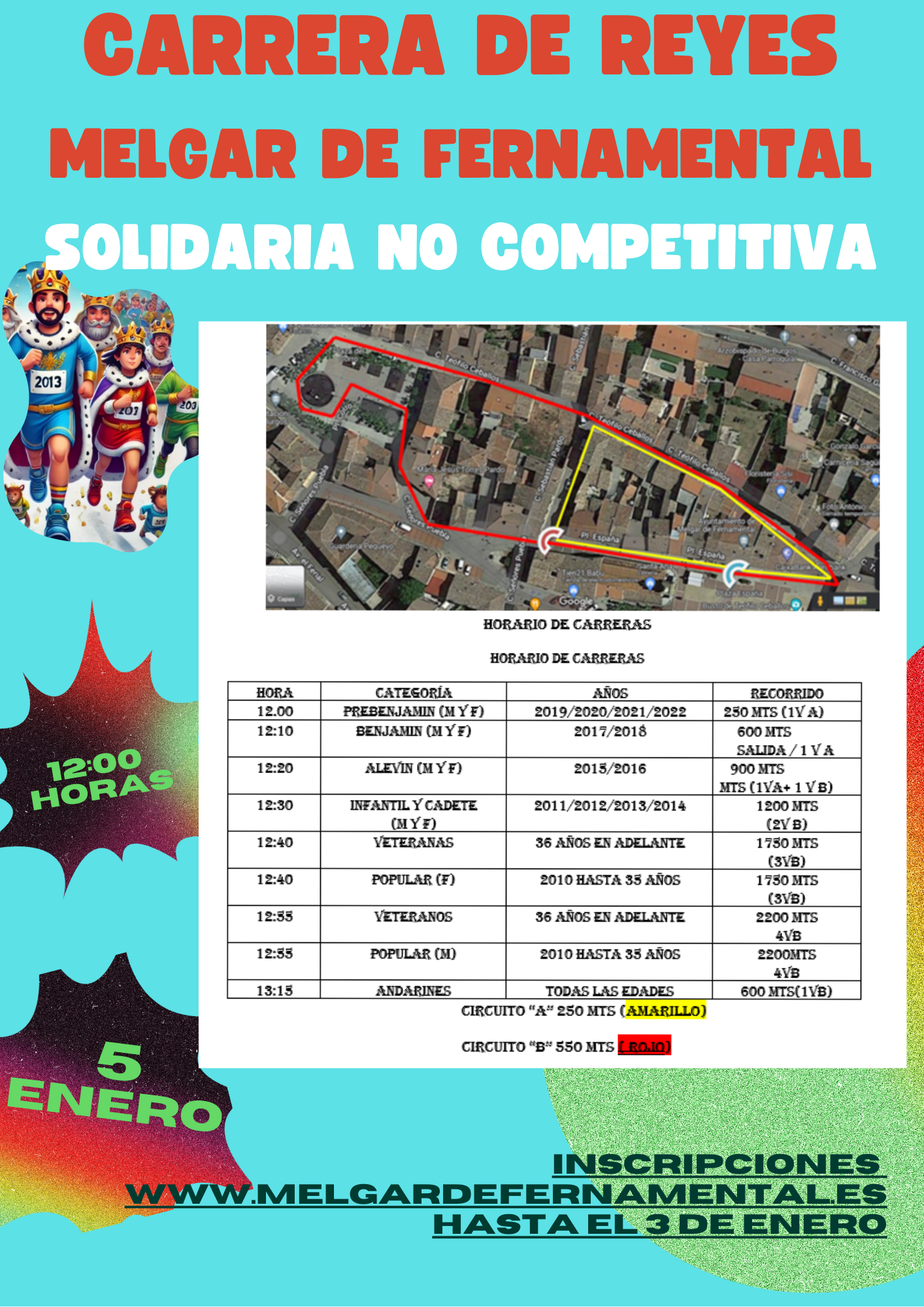 Carrera Popular de Reyes Solidaria e Inclusiva 2026